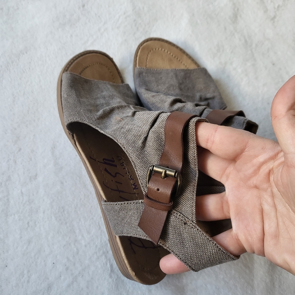 Blowfish Malibu Balla wedge sandals B130 women's size 7.5 - Picture 3 of 9
